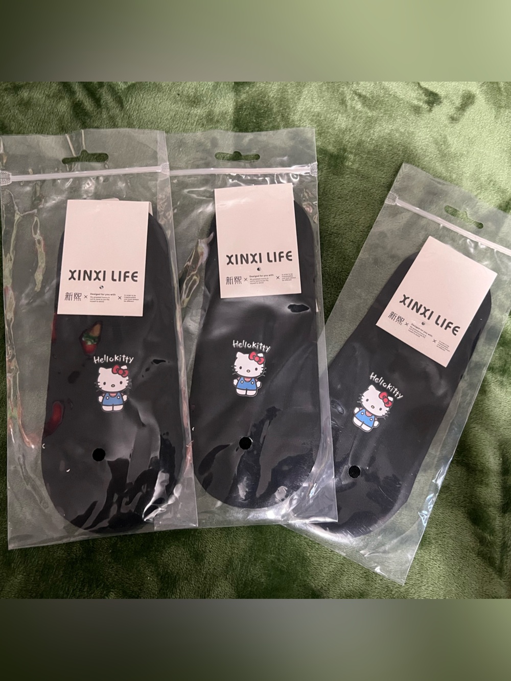 Hello Kitty Socks No Show SET OF 3
